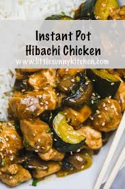 Dump And Start Instant Pot Hibachi Chicken With Mushrooms And Zucchini Cooked I Instant Pot Dinner Recipes Instant Pot Recipes Chicken Easy Instant Pot Recipes