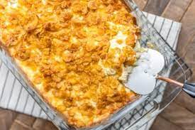 Cheesy Potatoes Recipe With Corn Flakes Food Com Recipe Cheesy Potatoes Flake Recipes Cheesy Potatoes Recipe