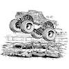 Grave digger monster jam monster truck coloring pages. 1