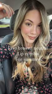 Love a good brown lip combo for summer 🫶 and love pairing this kind of lip  with a pink cheek! Wearing my @sbbysarahbasso Babe here