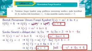 Jawaban Latihan 2 4 Matematika Kelas 9 Youtube