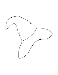Wizard Or Witch Hat Coloring Mask Hat Drawing Masked Wizard
