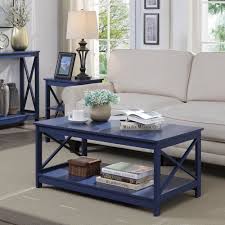 The range of distinct distressed coffee tables — often made from wood, metal and glass — can elevate any home. Blue Coffee Tables You Ll Love In 2021 Wayfair