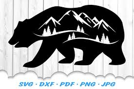 It is an awesome site with a lot of free svg files. Bear Mountains Silhouette Svg Dxf Cut Files 414935 Illustrations Design Bundles