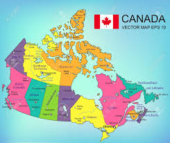 Carte Du Canada Avec Les Provinces Tous Les Territoires Sont Selectionnables Vector Illustrtation Banque D Images 57132490 Canada Map Map Posters Canada