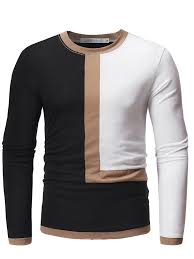 Ericdress T Shirts Manche Longue Homme Eur 11 91 Usd 13 57 Mode Homme Mode Homme