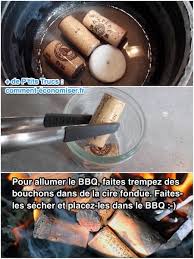 Plus Besoin D Acheter Des Allume Feux Pour Le Bbq Fabriquez Les En 5 Min Cire Fond Faire Un Barbecue Et Bouchons