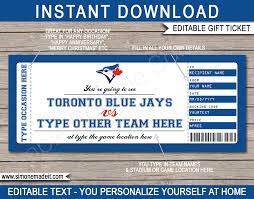 No matter what you're looking to spend, vivid seats has tickets to fit your budget. Toronto Blue Jays Game Ticket Gift Voucher Printable Surprise Baseball Tickets