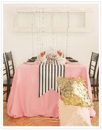 Diy Bow Tie Napkins Glitter Inc Kate Spade Inspired Striped Table Runner Striped Table