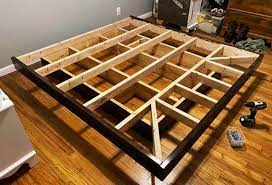 Build Your Own Floating Platform Bed Pattern King Queen Full Etsy In 2021 Floating Platform Bed Floating Platform Platform Bed