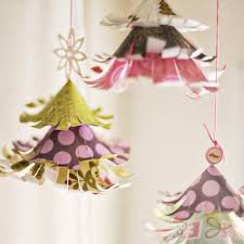 Hanging Paper Trees Decorating With Paper Christmas Crafts Christmas Diy Xmas Crafts