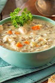 Cover and remove from heat. Panera Bread Cream Of Chicken Wild Rice Soup Copycat Wild Rice Soup Recipes Chicken Soup Recipes Wild Rice Soup