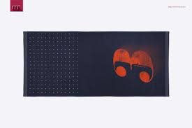 Gym Towel Mock Up Illustration Artwork Sketches Gym Towel Design Mockup Free
