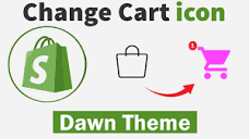 How do I Change Cart Icon in Shopify Dawn Theme | Without App ...