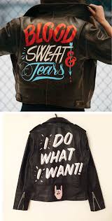 9 Painted Leather Jackets That Are Wearable Works Of Art Painted Leather Jacket Painted Jacket Painted Denim Jacket