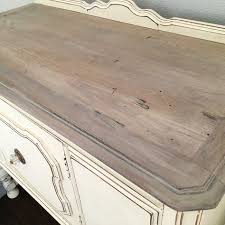 Weathered Top I Used Annie Sloan S Old White Chalk Paint Minwax Stain In Special Walnut And General F Refinishing Furniture Paint Furniture Painted Furniture