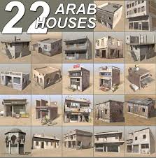 Slum City Arab House Collection3 3d Model Ad Slum Model Slums 3d Model House