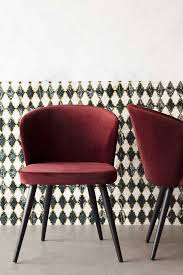 Deco Velvet Dining Chair Merlot Red Rockett St George Velvet Dining Chairs Red Dining Chairs Dining Chairs