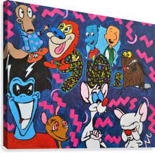 Shop for cartoon wall art from the world's greatest living artists. 90s Cartoon Collage Anthony Alexander Lopez
