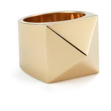 4.3 out of 5 stars. Lena Wald Large Gold Pyramid Ring Goop