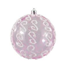 Eleganckie bombki choinkowe 3 szt. 8 cm na prezent (tdx0709/pink) • Cena,  Opinie • Bombki i ozdoby choinkowe 12988071843 • Allegro