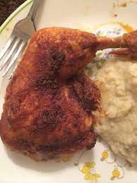 Crispy Baked Chicken Leg Quarters Very Easy One Dish Recipe Food Com Recipe Crispy Baked Chicken Legs Chicken Leg Quarters Crispy Baked Chicken