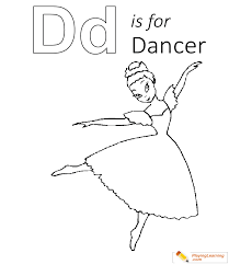 Free coloring pages to download and print. D Is For Dancer Coloring Page Free D Is For Dancer Coloring Page