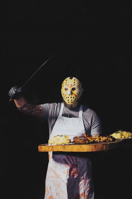 Foto de stock gratuita sobre amenazador, asesinato, asesino, aterrador, carnicero, chef, cocinando, comida, cuchillo, fotos de miedo, delantal, disfraz, drama, escalofriante, espantoso, espectro, espeluznante, fantasma, fondo negro, guante, halloween ...