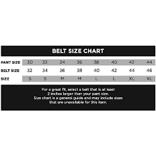 Systematic Dickies Belt Size Chart 2019