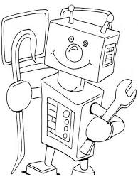 Cele mai frumoase planse de colorat pentru copii. Planse De Colorat Cu Roboti Kizi Coloring Pages