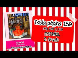 Libro gratis vende una amplia gama de artículos, desde a todos los demás. Tabla Pagina 159 Espanol 5 Grado Youtube