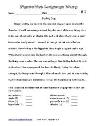 Dudley Dog Figurative Language Short Story Figurative Language Short Stories Best Short Stories
