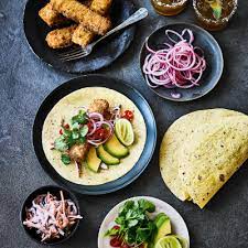 If you have fast fingers, and you want to make it easier, cut the fillets after frying. Fish Finger Tacos