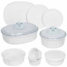 Corningware French White 12 Piece Round And Oval Bakeware Set Walmart Com