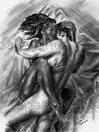 Original Erotic Sensual Wall Art Nude Interracial Couple Willow Charcoal on  Paper Contemporary Fine-art Limited Edition Giclee Print - Etsy