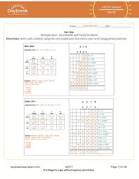 These lesson plans and exercises teach how to calculate area and reinforce multiplication facts with models and images. Multiplication Area Models Partial Products And Game Daybreak Lessons