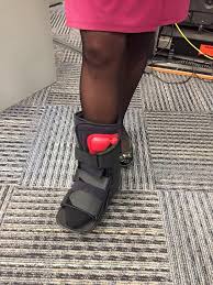 If your toe bone is at an incorrect angle, your doctor may taping a suspected broken toe can help alleviate pain if the break is simple and the bones are aligned. I Got The Boot Broken Toe Lisa Robinson Wbal Tv Facebook