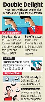 M Sips Scheme M Sips Lower Tax Rate Boost For It Telecom