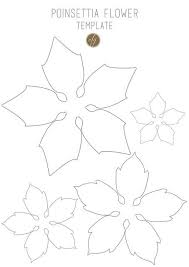 Poinsettia Flower Template Iii Copy Flower Template Christmas Paper Paper Flowers