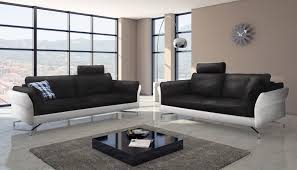 Ergo, wenn das in der ton braun ist, werfen jene bunte. Design Sofa Garnitur 2 3 Sitzer Schwarz Weiss Vivano