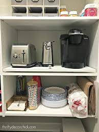 3/4 x 4 x 8' pine, poplar, or other desired wood material: Do It Yourself Pull Out Shelf For Appliances In Pantry Thrifty Decor Chick