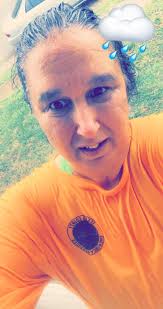 Ran in the rain with thunder and lightning