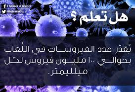 هل تعلم ي قد ر عدد الفيروسات في الل عاب بحوالي 100 مليون فيروس لكل ميلليمتر Science Facts Science Poster
