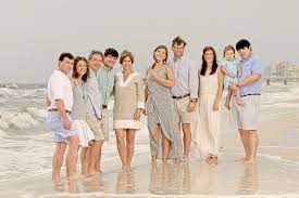 Really Like These Colors For Multi Family Session Orange Beach Family Portrait At Tur Family Beach Pictures Outfits Beach Family Photos Family Beach Pictures