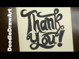 I really like how they turned out! How To Make A Thank You Card Step By Step Thanks For 1 Year Of Doodledrawart Youtube