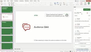 Slido integration view