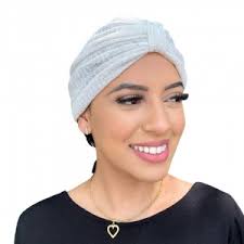 Turbante Lurex Branco