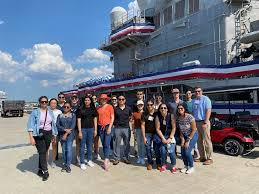 Last week, our Stimsonites traveled to Norfolk, VA and toured several ships  and a helicopter squadron through the United States Fleet Forces Visit  program, where we learned about US Navy operations and