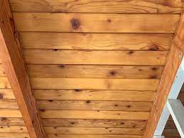 Check spelling or type a new query. Bad Stain Job On Tongue And Groove Ceiling