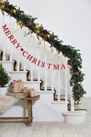 Christmas Banister Christmas Staircase Christmas Decorations Christmas